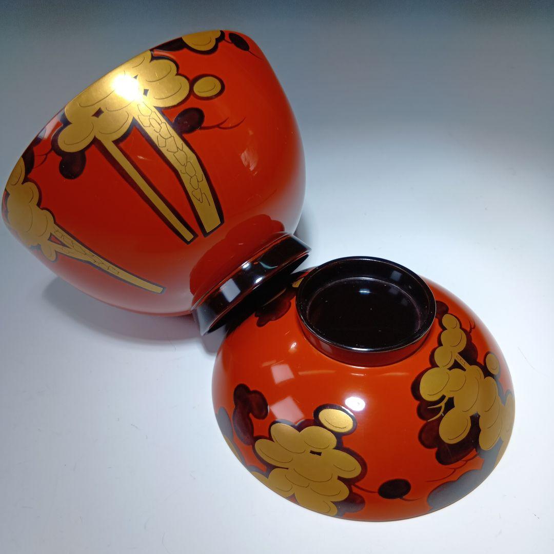 最終値下げ時代物　輪島塗　吸物椀10客　共箱