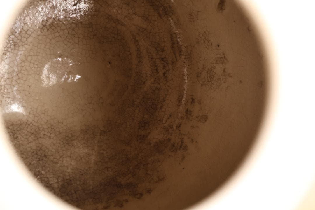 仁清 写　 色絵 金雲菊花御所車図　四耳壺　茶壺　花瓶　壷　花器　BK49