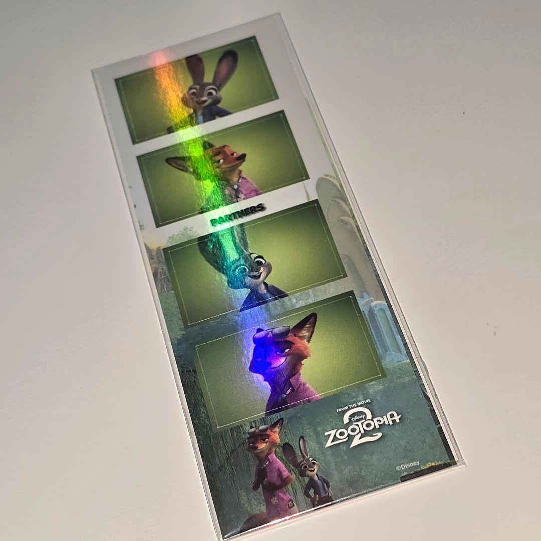 韓国限定 ズートピア ポップアップ ポストカード 証明写真 4カットステッカー