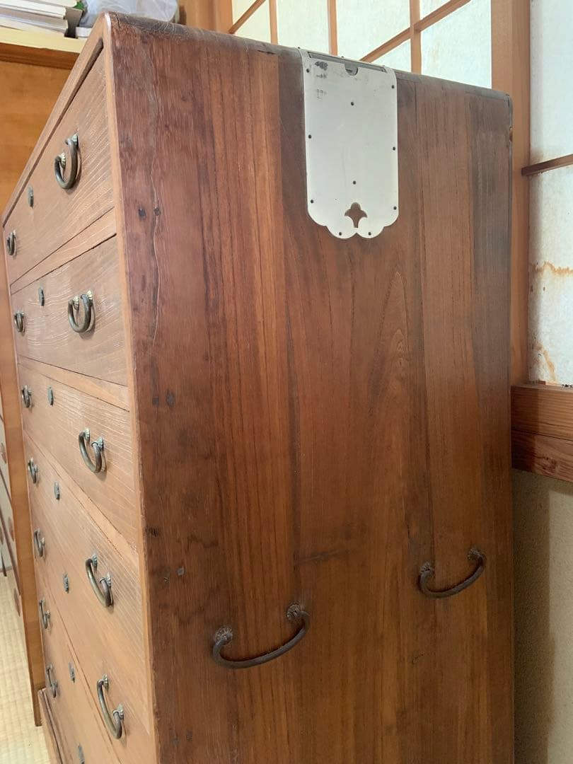 7段引出し箪笥 アンティーク　総桐タンス　和タンス　洋服　着物タンス　昭和レトロ