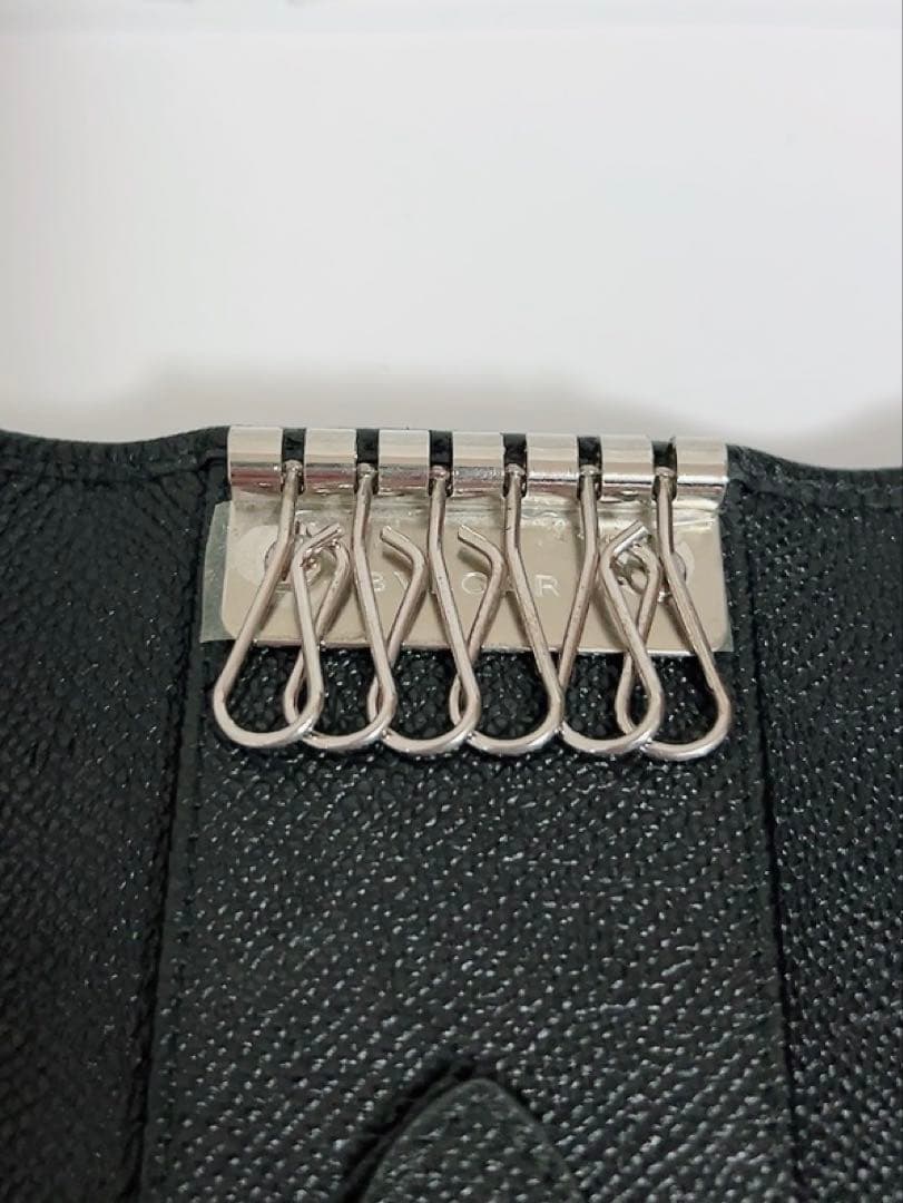 ブルガリ　BVLGARI キーケース　黒　ブラック　6連　未使用品