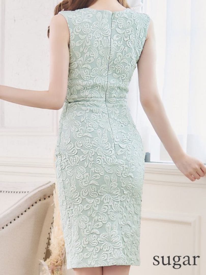 vannesa heart ドレス　M ミント　エルケイ　銀座クチュール