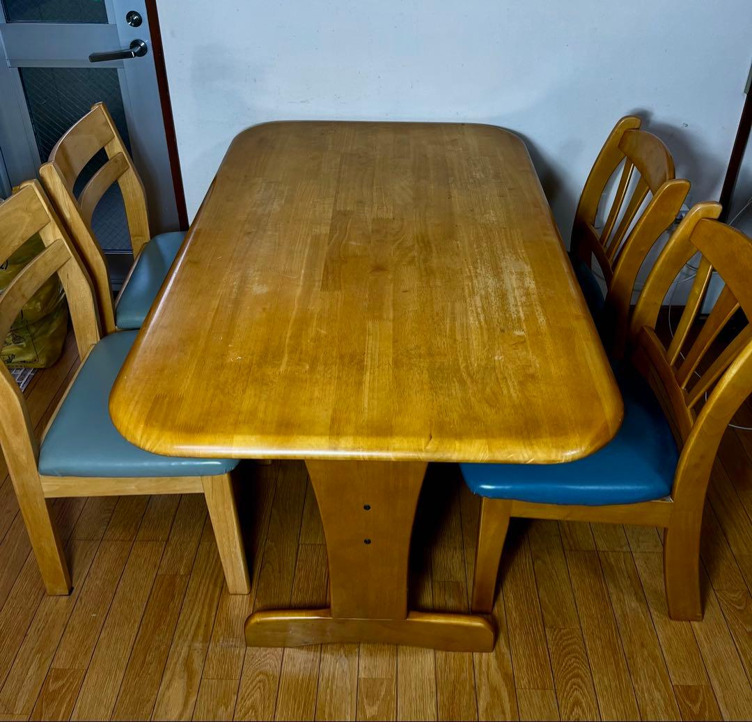 引き取り限定★ダイニングテーブル✖️椅子4脚セット