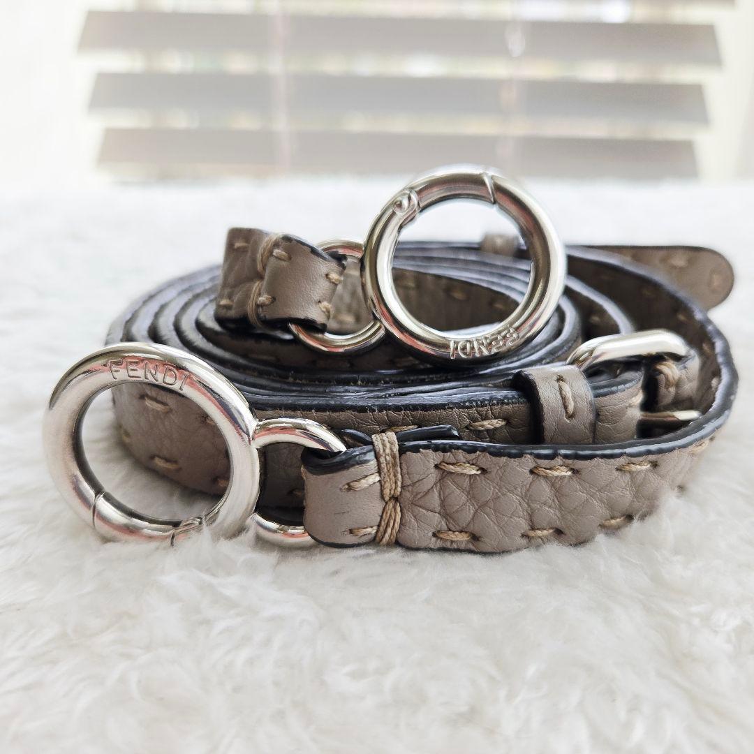 ⭐FENDI⭐ フェンディ ピーカブー ミニ ダブグレー ハンドバッグ