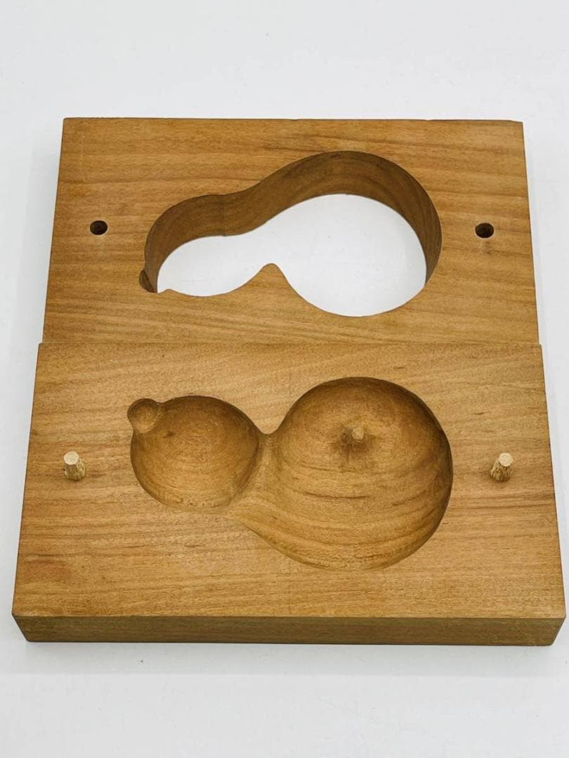 京都老舗「有次」製 上質和菓子木型 2種 美品 菓子型 お菓子