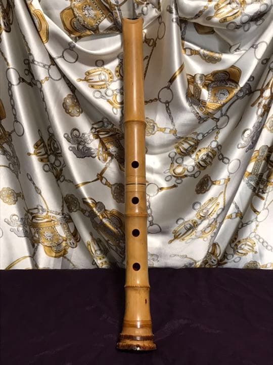 ⭐️都山流尺八　真山銘2印　長さー約51.3センチ　古い尺八