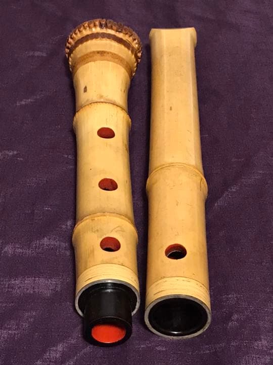 ⭐️都山流尺八　真山銘2印　長さー約51.3センチ　古い尺八