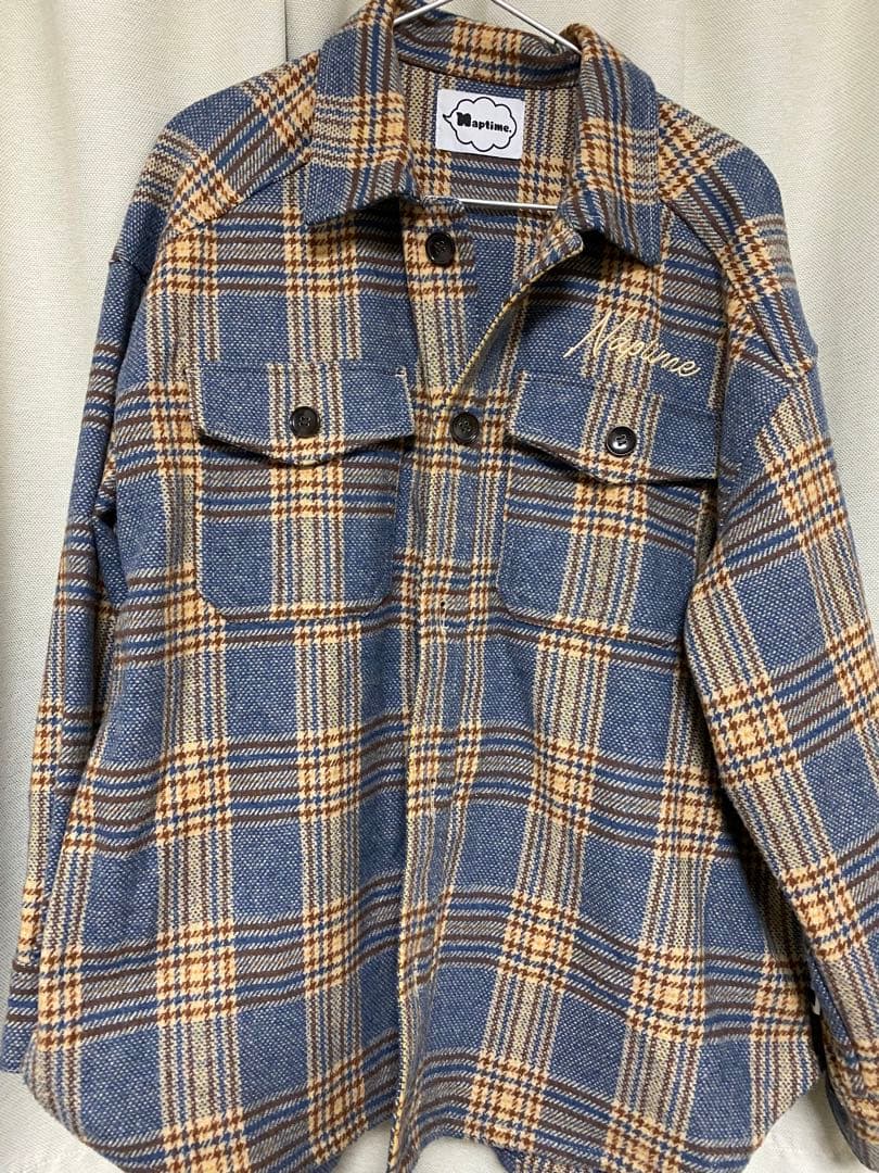 タ*シ様 Nissy NAPTIME ブルーチェックシャツ