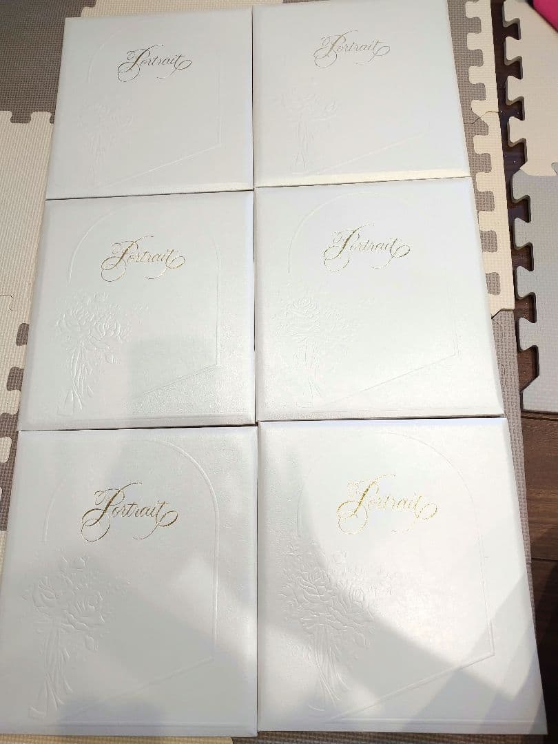 高級写真台紙　6冊セット　記念　アルバム　新品　白　2面