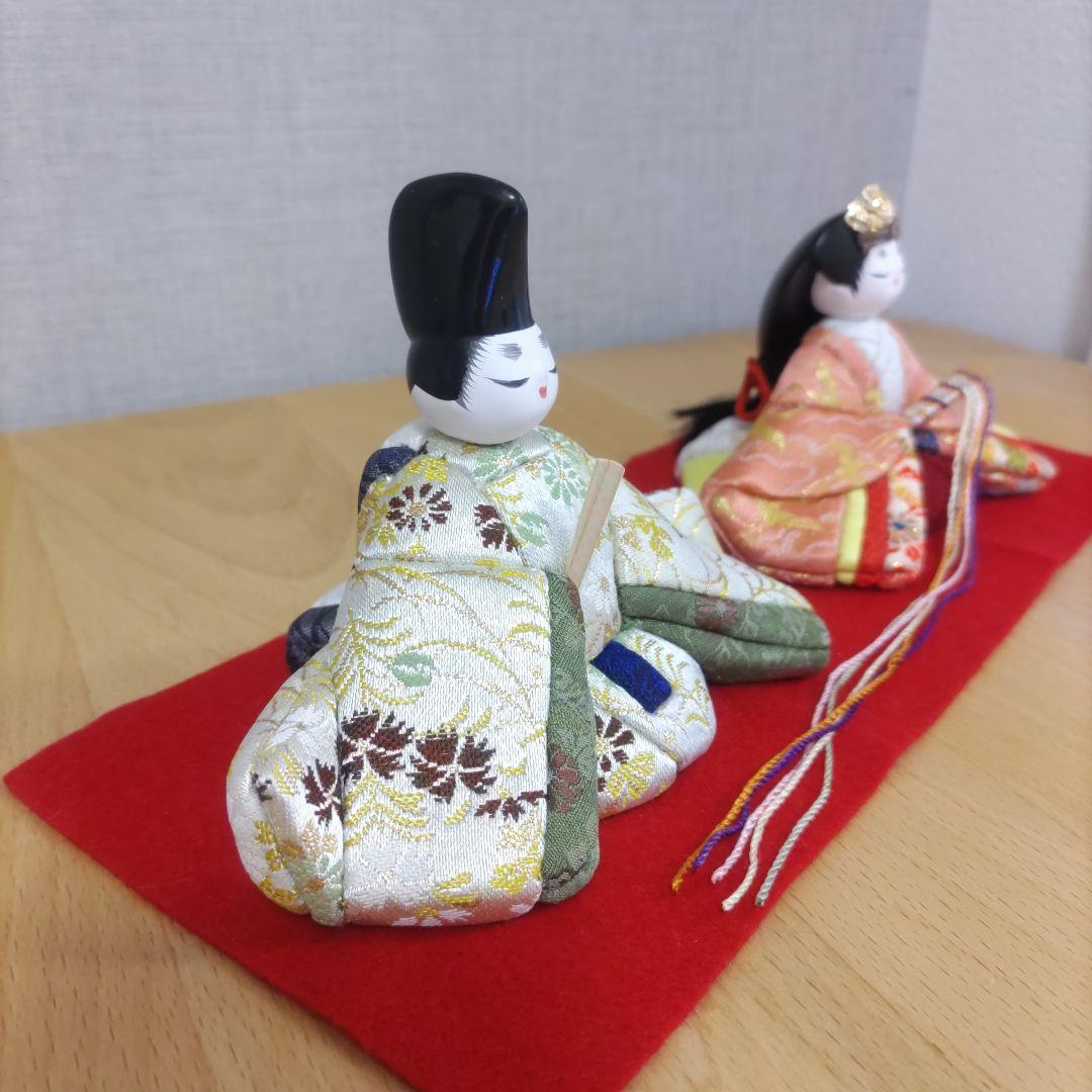 木目込人形　♥親王飾り❅小さい雛人形♥