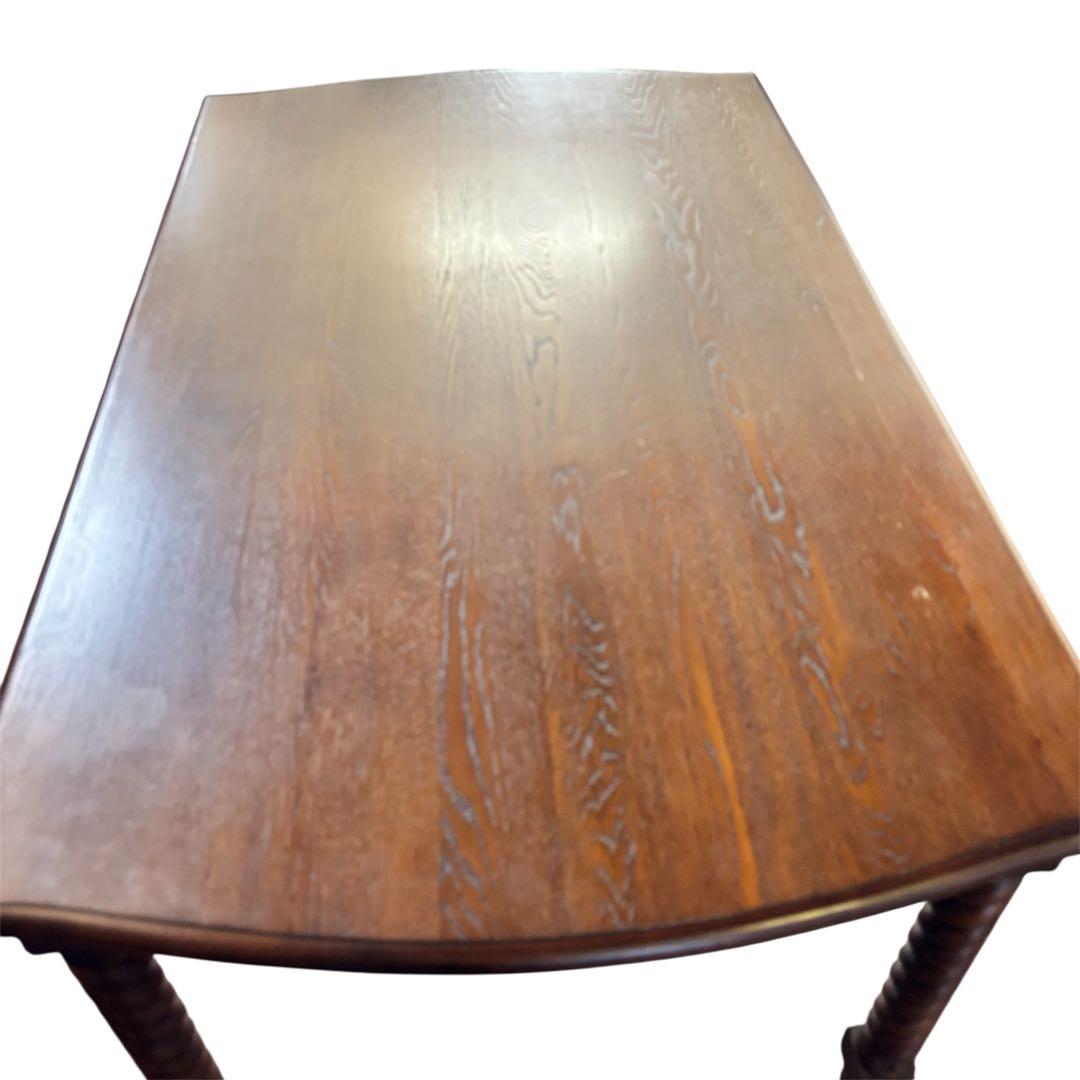 ダイニングテーブル ネジリ脚角 食卓テーブル 145cm アンティーク