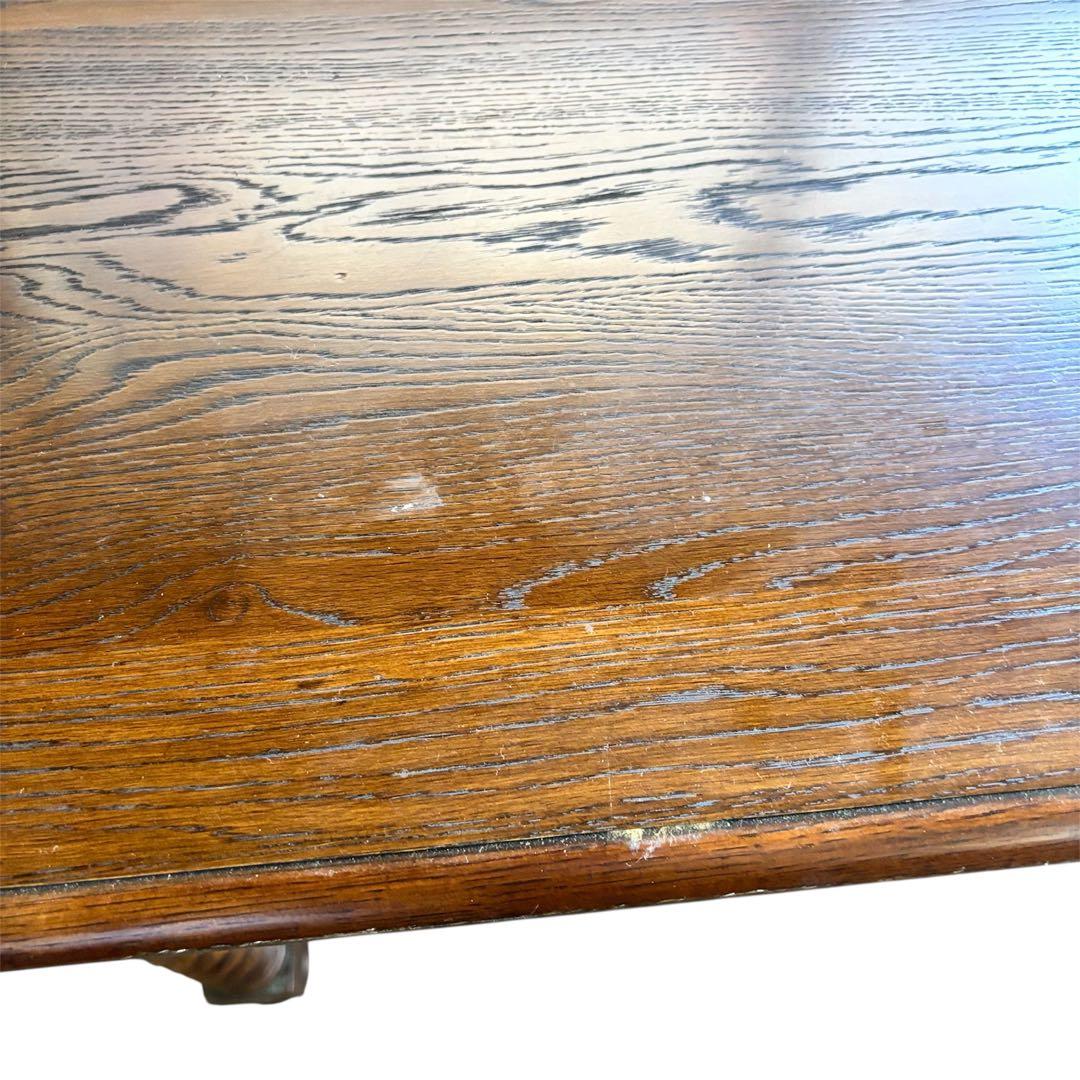 ダイニングテーブル ネジリ脚角 食卓テーブル 145cm アンティーク