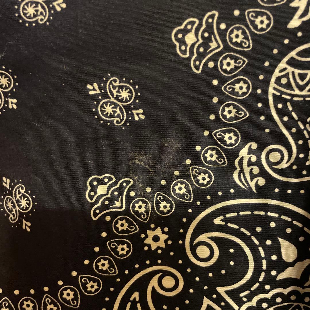 Carhartt ブラック ベスト バンダナ柄