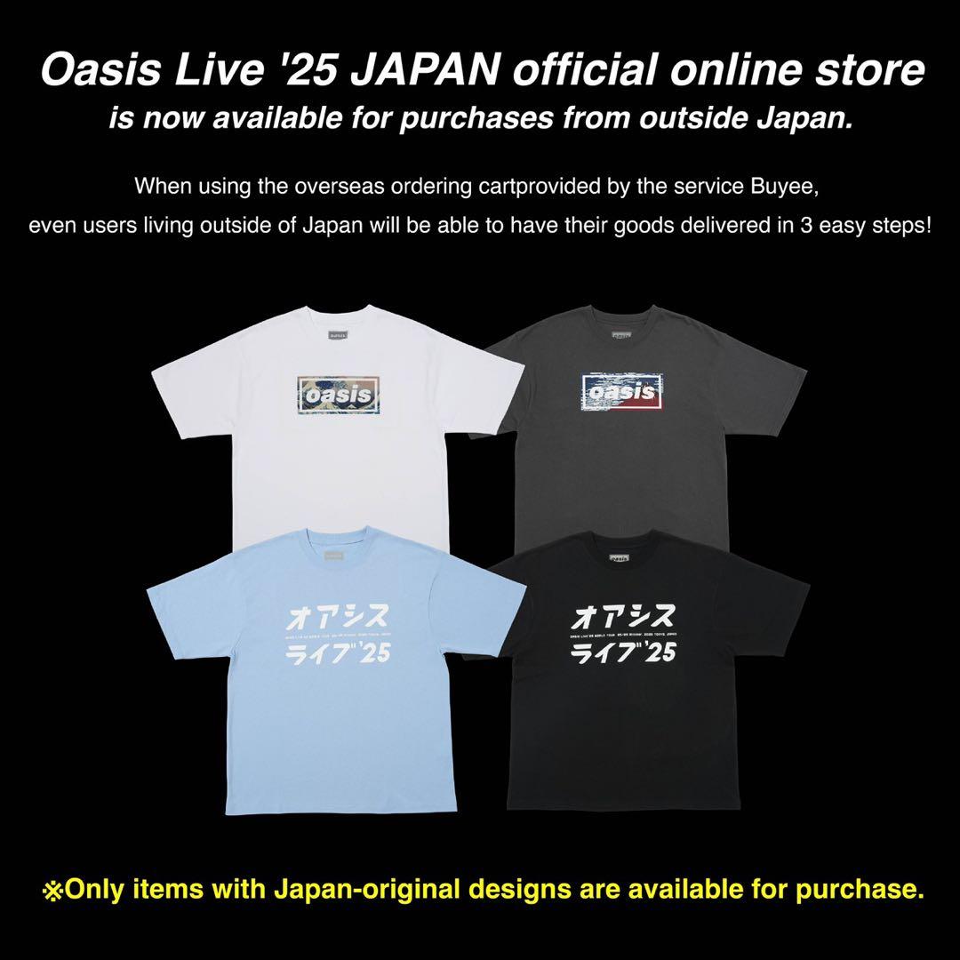 【日本限定】 オアシスライブTシャツ 2025 水色・Mサイズ 美品