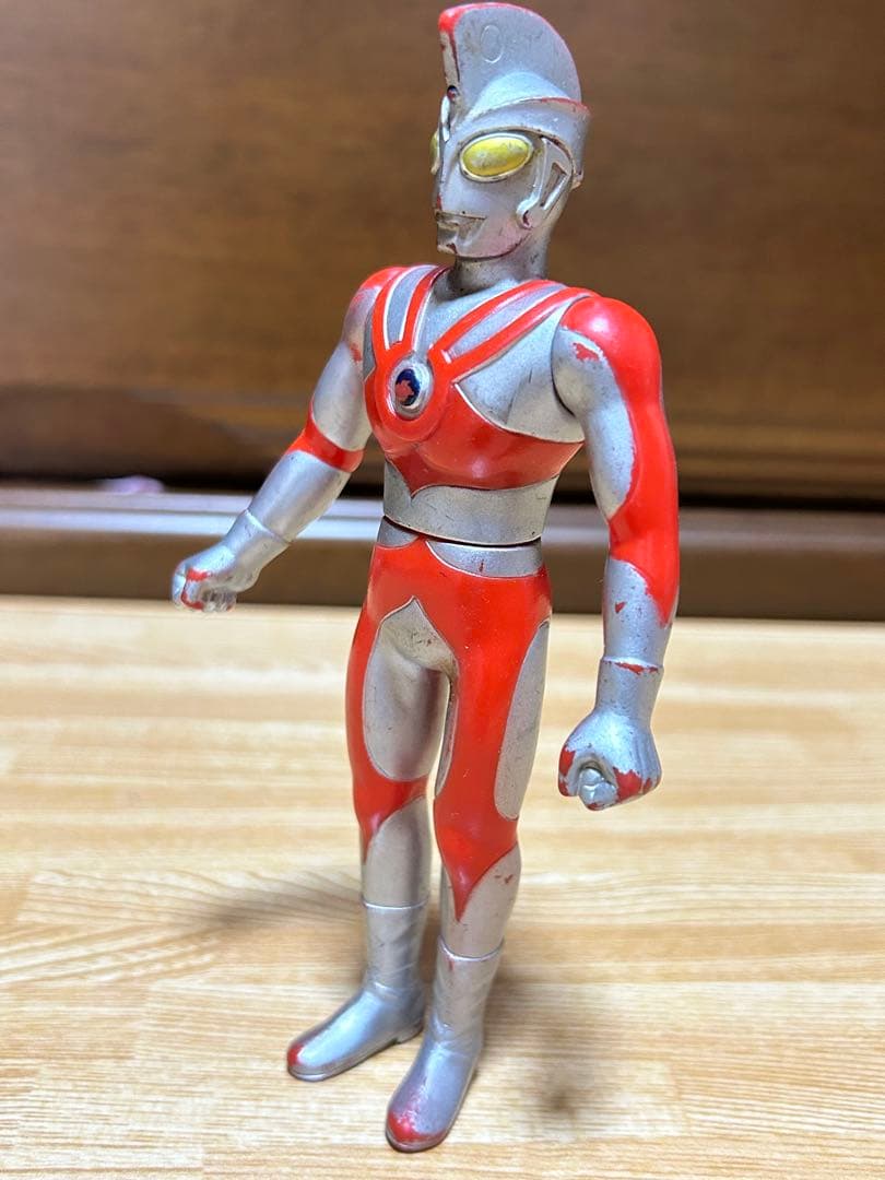 ★昭和レトロ★40年前当時物★バンダイ日本製　ウルトラマンエースソフビ　円谷プロ