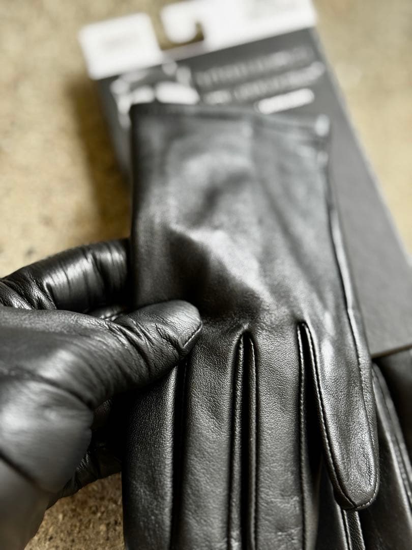 希少 Tough Gloves 革手袋 レザーグローブ 警察官 黒 レザー手袋