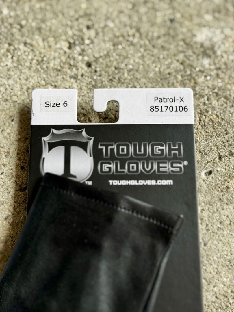 希少 Tough Gloves 革手袋 レザーグローブ 警察官 黒 レザー手袋