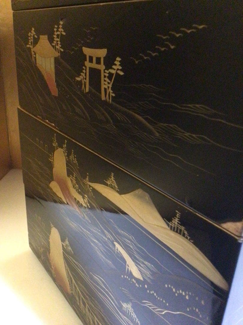 豪華蒔絵 五段重箱 二枚蓋