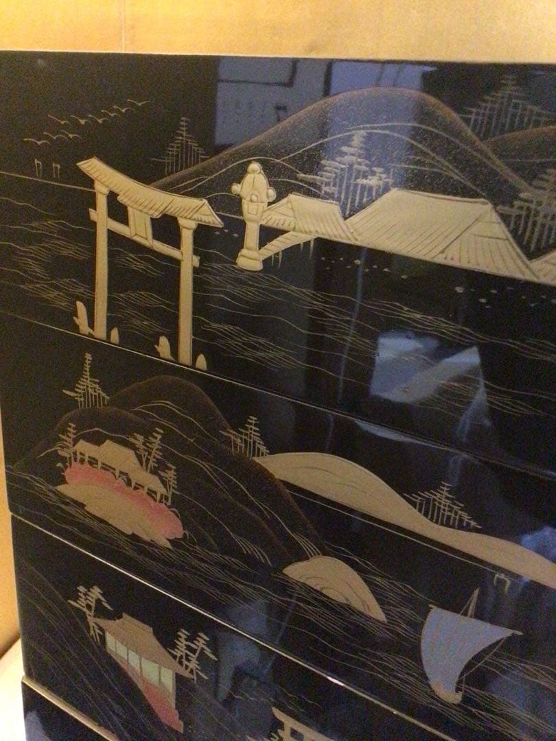 豪華蒔絵 五段重箱 二枚蓋