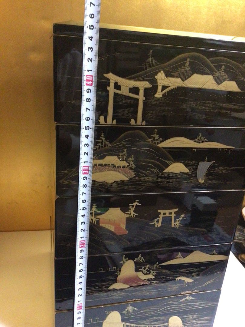 豪華蒔絵 五段重箱 二枚蓋