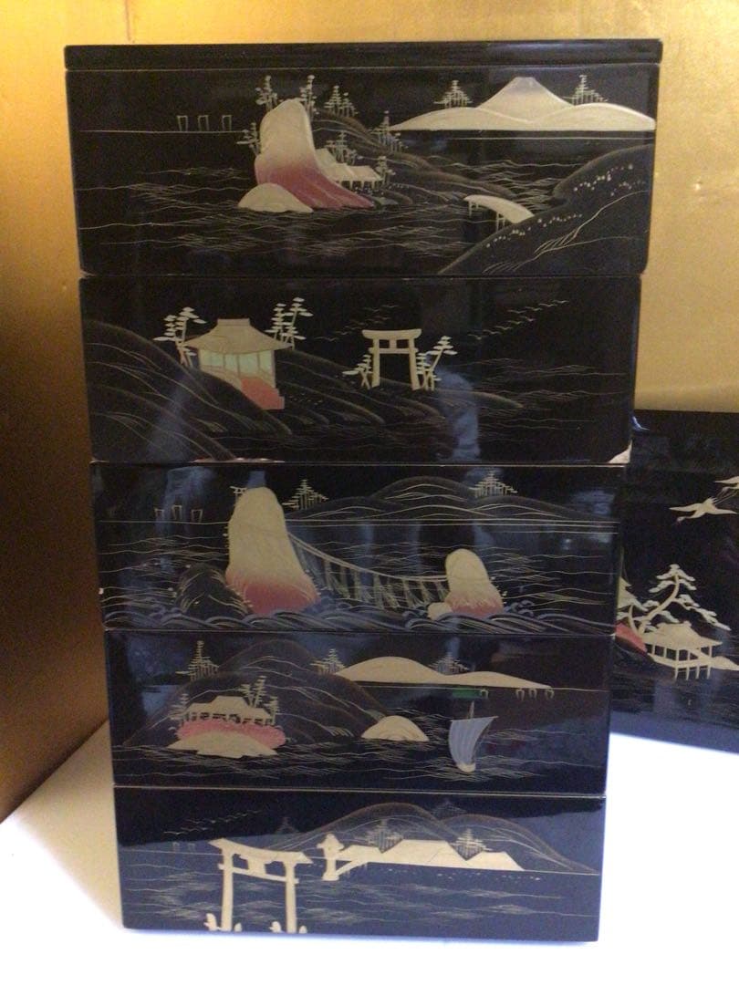 豪華蒔絵 五段重箱 二枚蓋