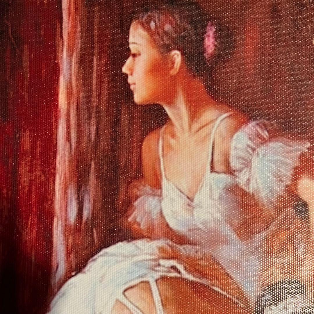 キャンバスプリントアート バレリーナ 絵画 額付き インテリア