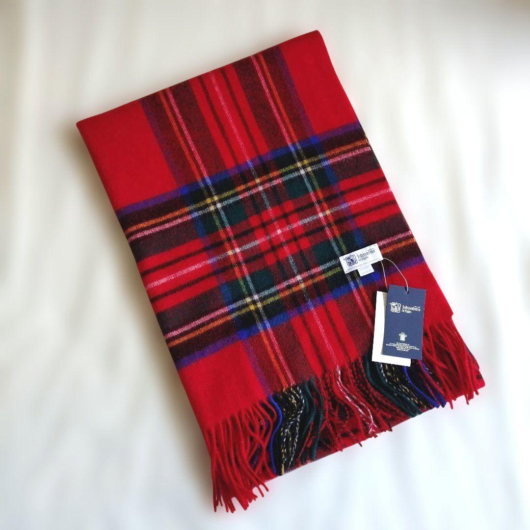 ぷ*り様 【Johnstons of Elgin】ロイヤルスチュアート大判カシミ