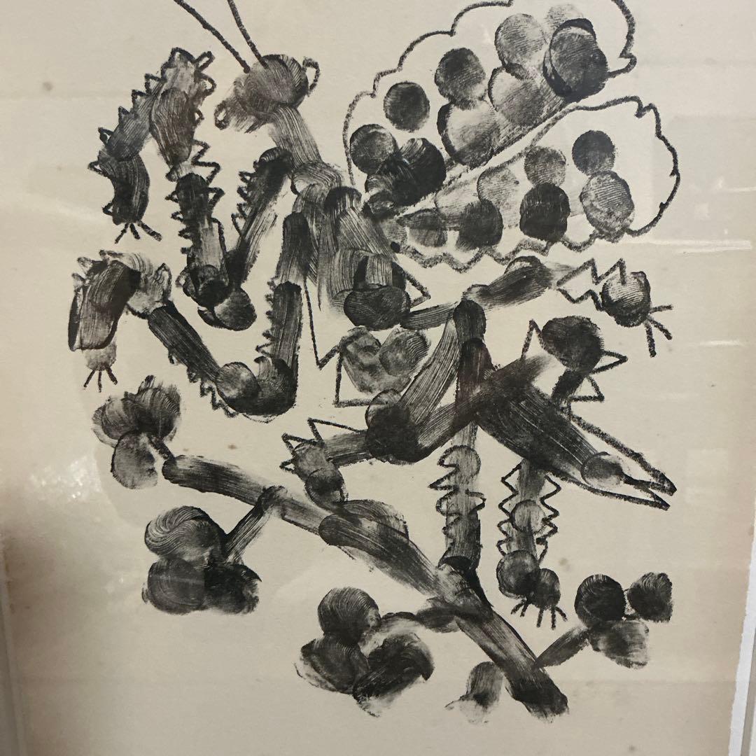 ピカソ　リトグラフ　カマキリ