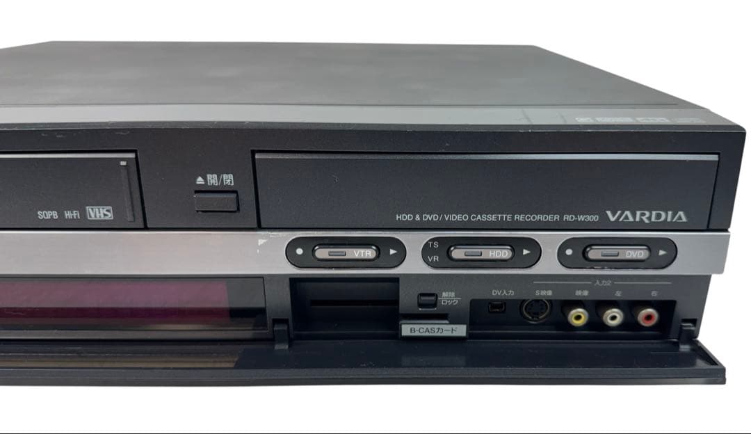 東芝 ダビング機能付 HDD内蔵 VHS一体型DVDレコーダー RD-W300