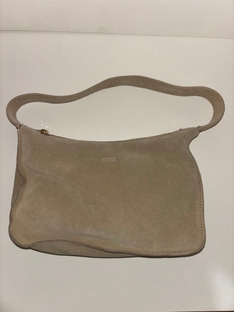 ch!iii bag スエードワンショルダーバッグ 美品　ベージュ　牛革
