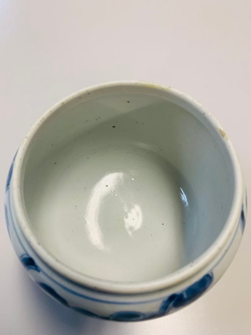 中国清時代染付(青花)お壺