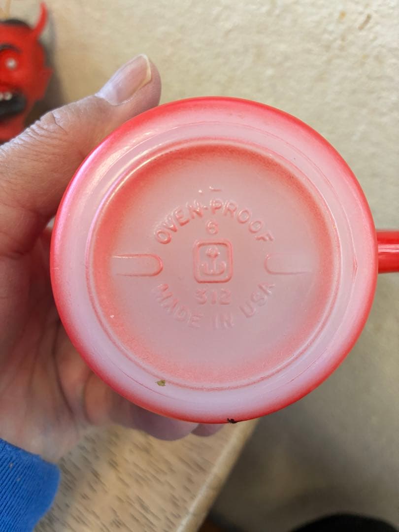 ビンテージ　スカル　髑髏　骸骨　アドバタイジング　ファイヤーキング　マグカップ