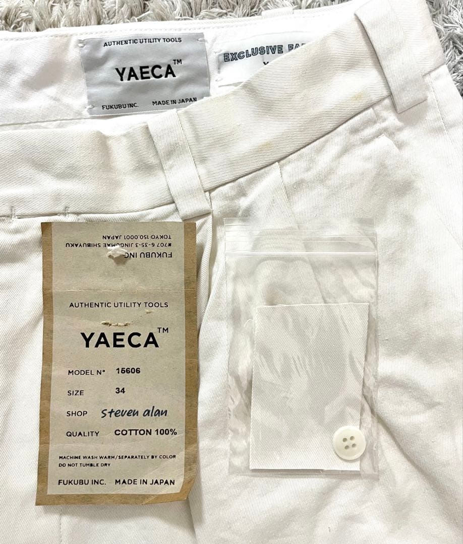 YAECA CHINO TROUSERS 2TUCK STRAIGHTパンツ