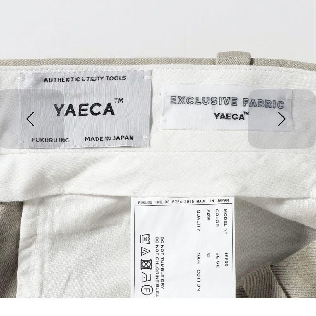 YAECA CHINO TROUSERS 2TUCK STRAIGHTパンツ