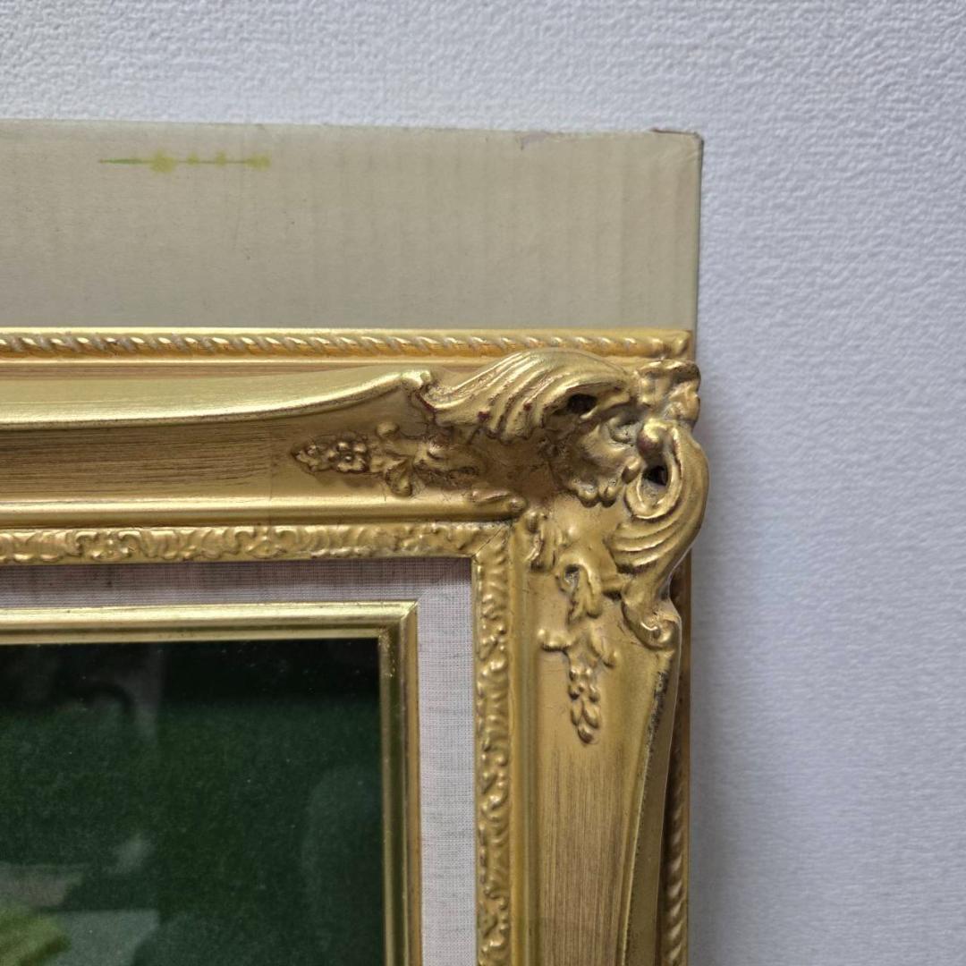 未使用保管品 高級額縁 ルイ14世デザイン 金縁 箱付き 袋付き