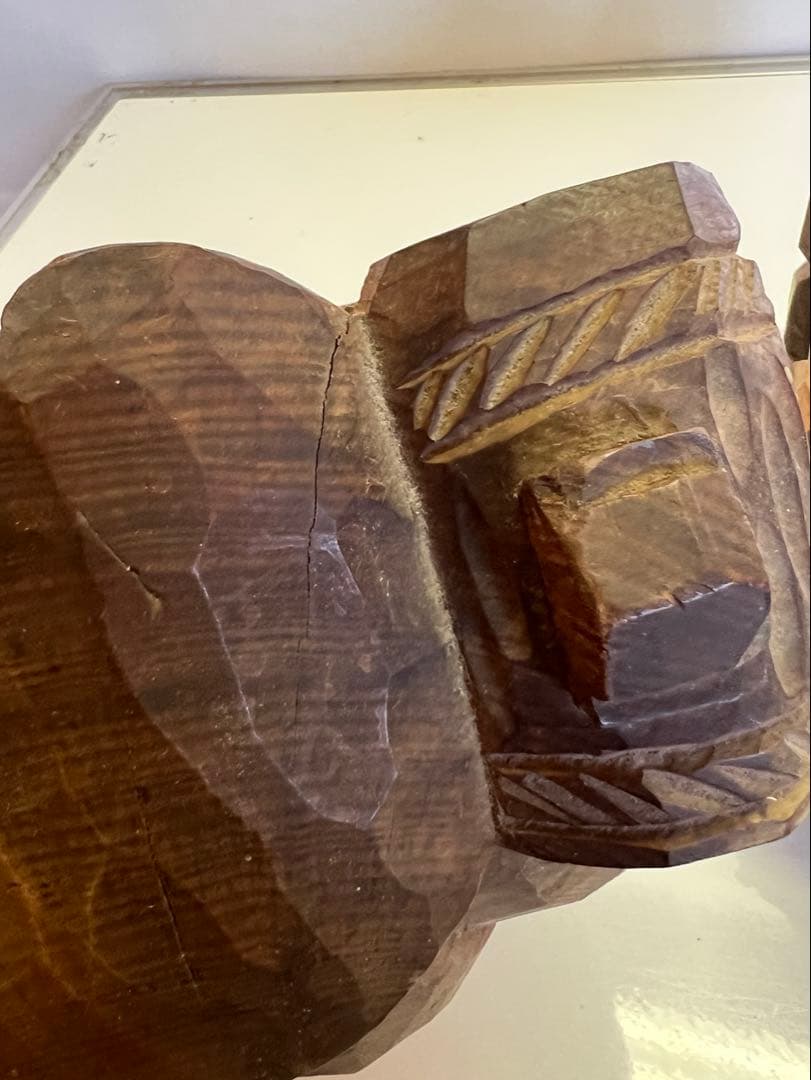 明治期 木彫 恵比寿大黒像 一対 商売繁盛 福神像 高さ35cm◎古美術 庵々