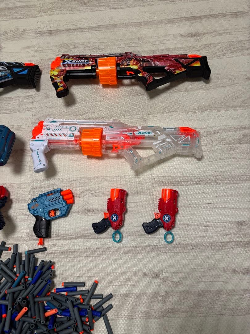 XSHOT ナーフ互換 ブラスター 大量まとめ売り セット スポンジ弾付き