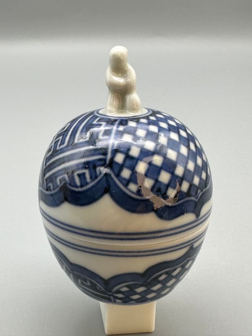 茶道具　香合　三浦竹泉　祥瑞豆人形