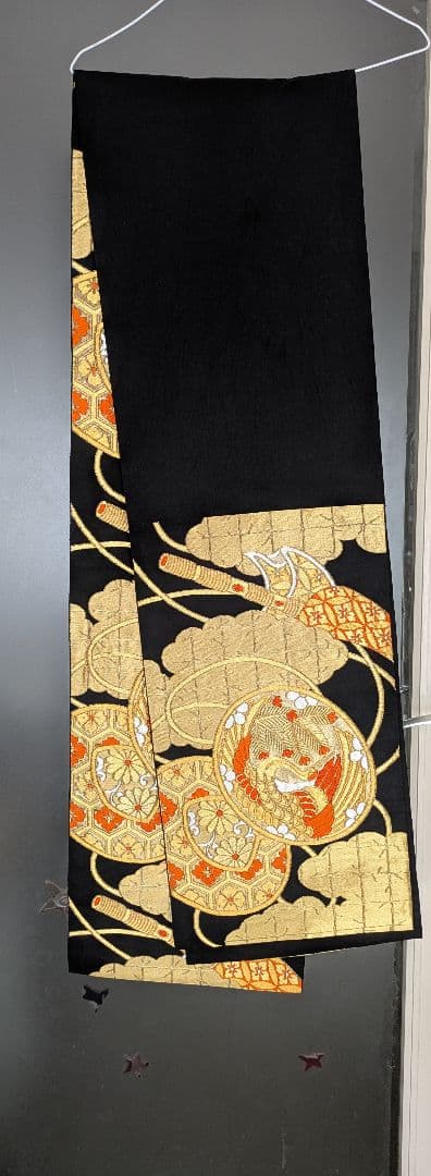 三越　振袖　古典柄　長襦袢/小田急百貨店　帯　黒に金糸/　成人式　謝恩会　結婚式