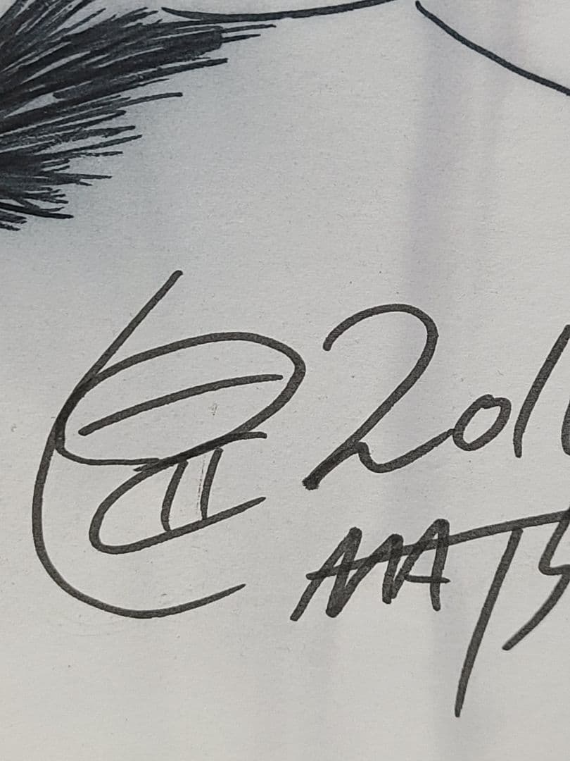 真作　松本零士　サイン　直筆サイン　イラスト　星野鉄郎　メーテル