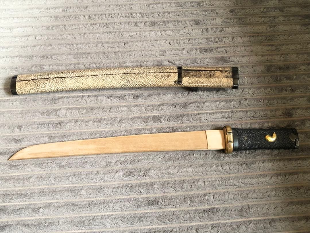 時代物 短刀 拵 竹光 木製