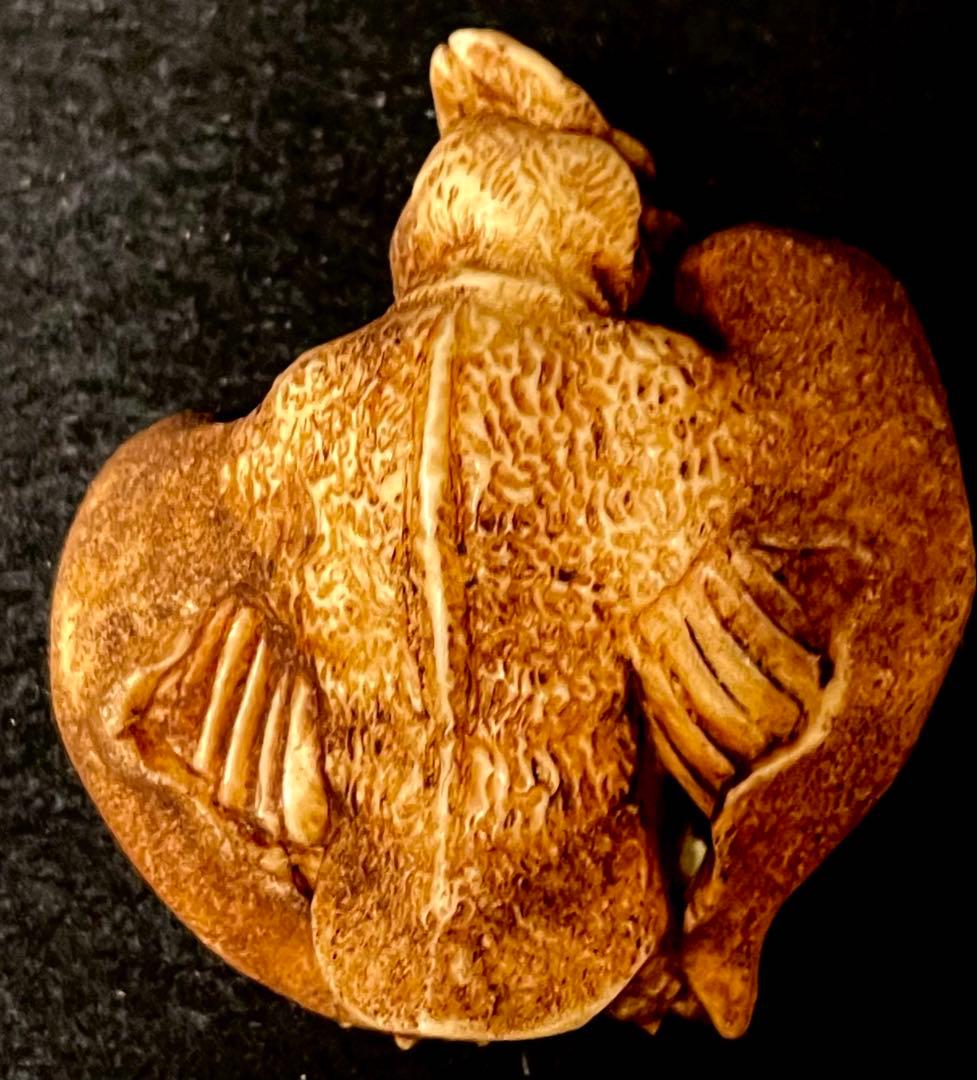 東宝怪獣根付　ラドン（初代）　木札　木箱付き　ゴジラ　未使用品