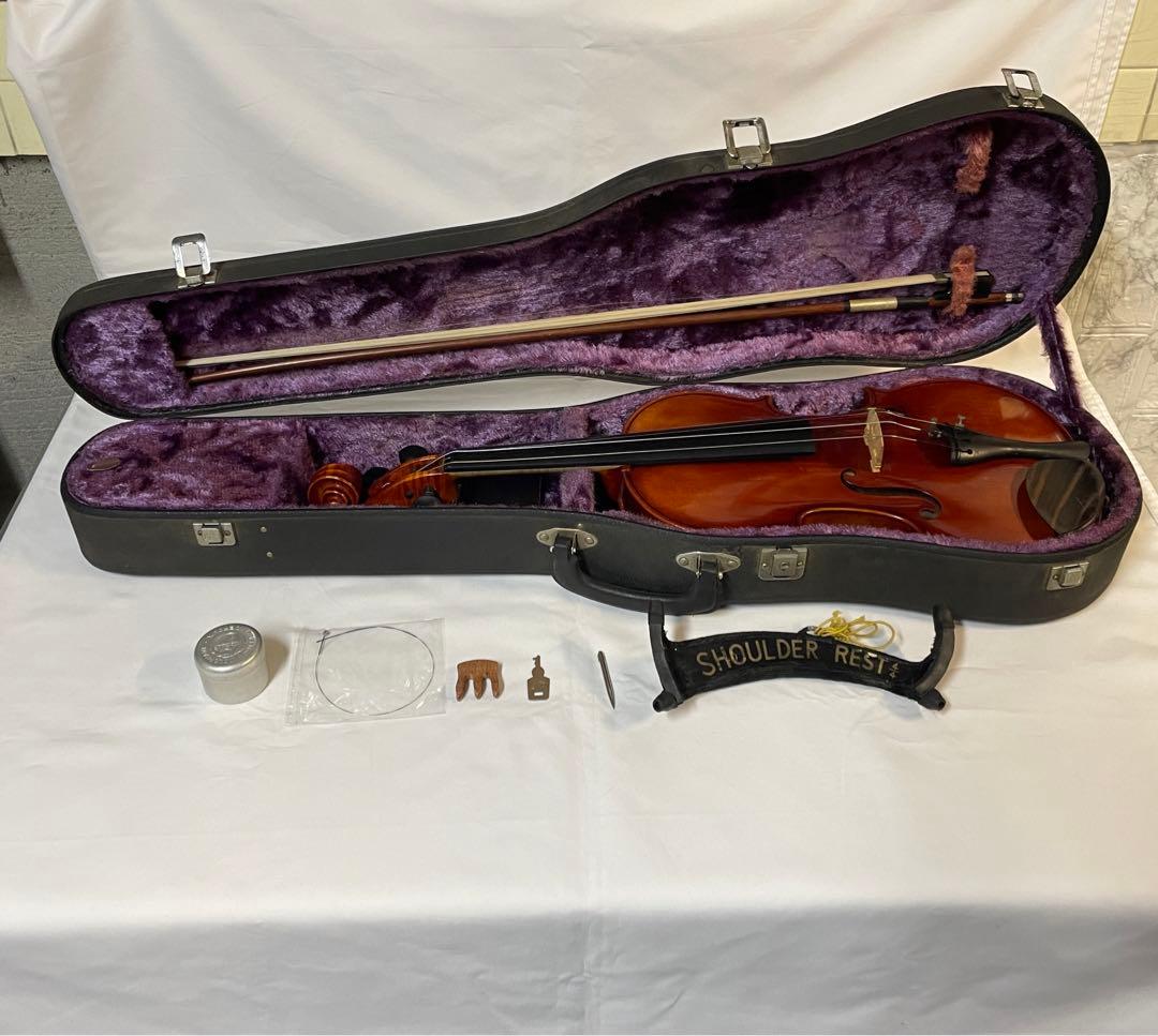 スズキNo.360 バイオリン4/4 1976年製　毛替え済　ケース、肩当付属