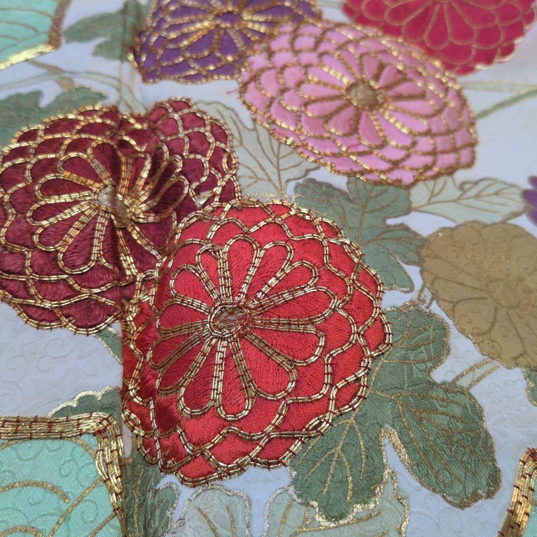 古典柄の正絹振袖　着物リメイク　3枚セットです