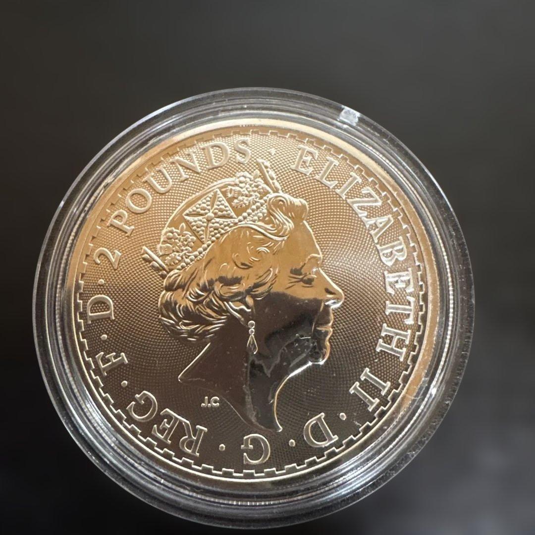 ゆきゆき2021年 ブリタニア 銀貨 1オンス　カプセル付き