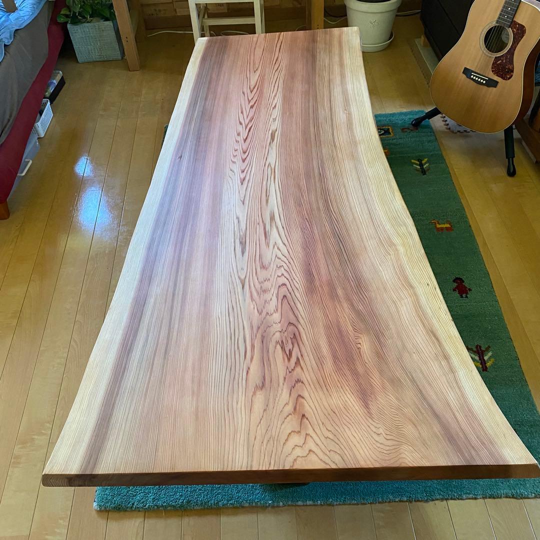【お盆セール】天然木　杉　一枚板　テーブル　無垢　すぎ　96