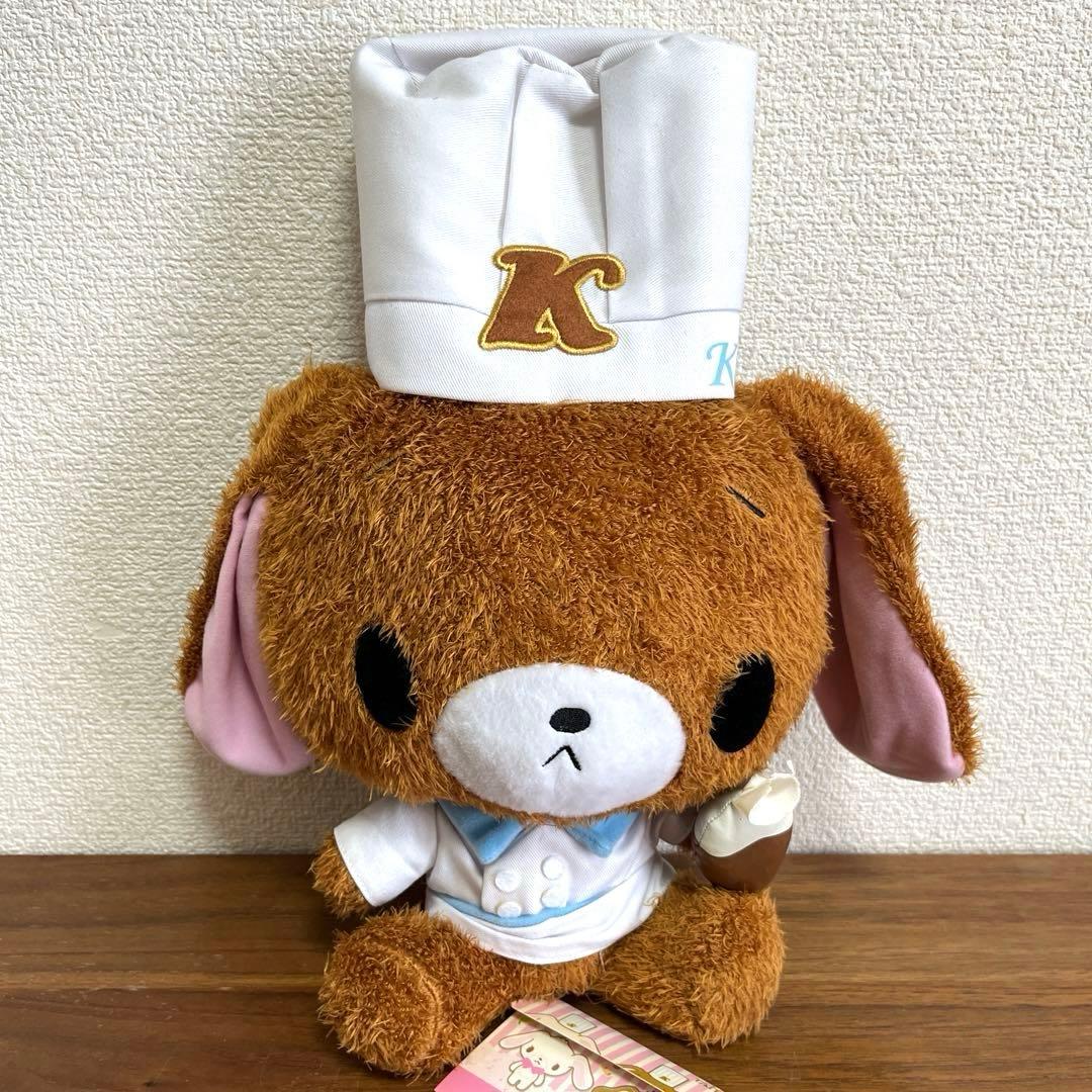 シュガーバニーズ　しろうさ＆くろうさ ぬいぐるみ　パティシエ