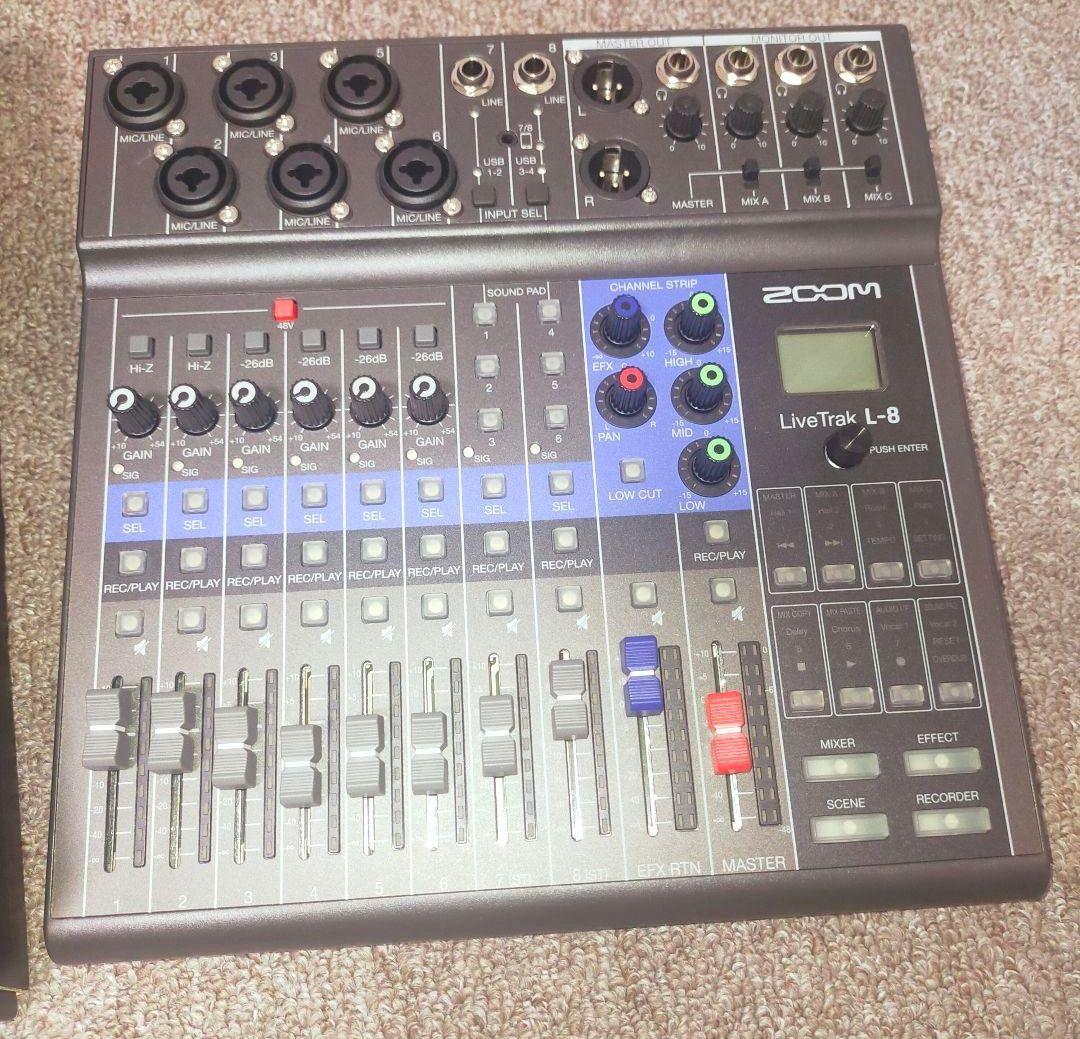 ZOOM L-8 デジタルミキサー/ Rode NT5 マイク ペア/ケーブル