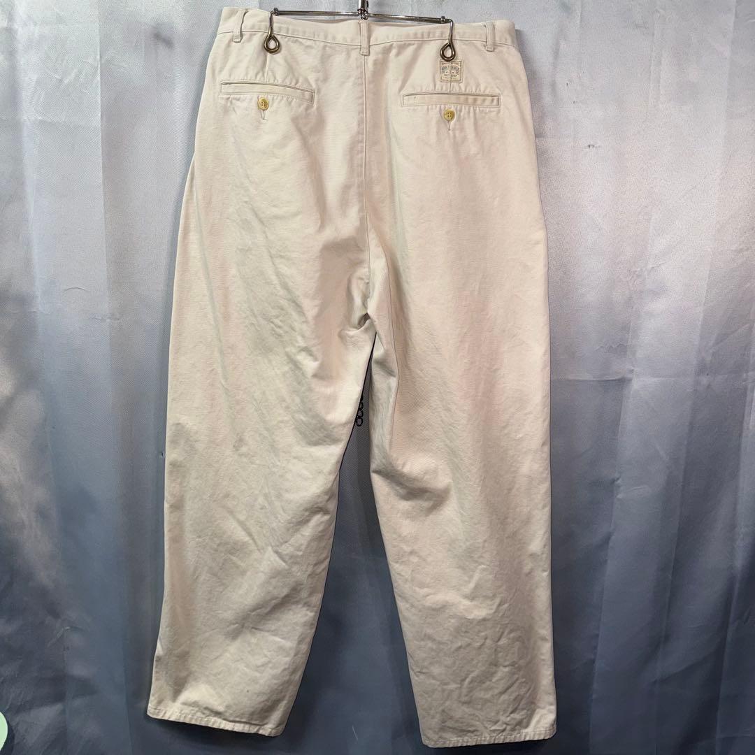 90s USA製 ポロラルフローレン チノパン ベージュ W33