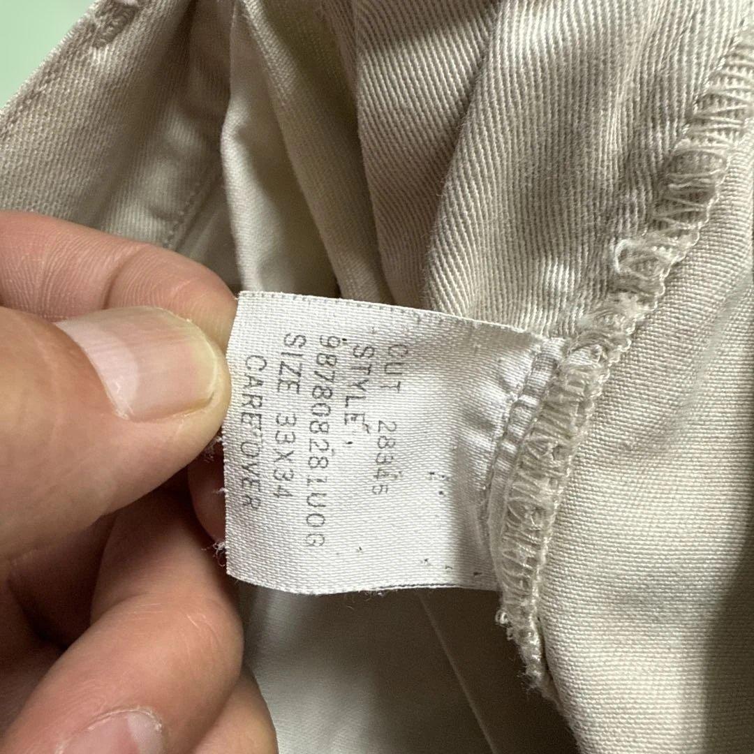 90s USA製 ポロラルフローレン チノパン ベージュ W33